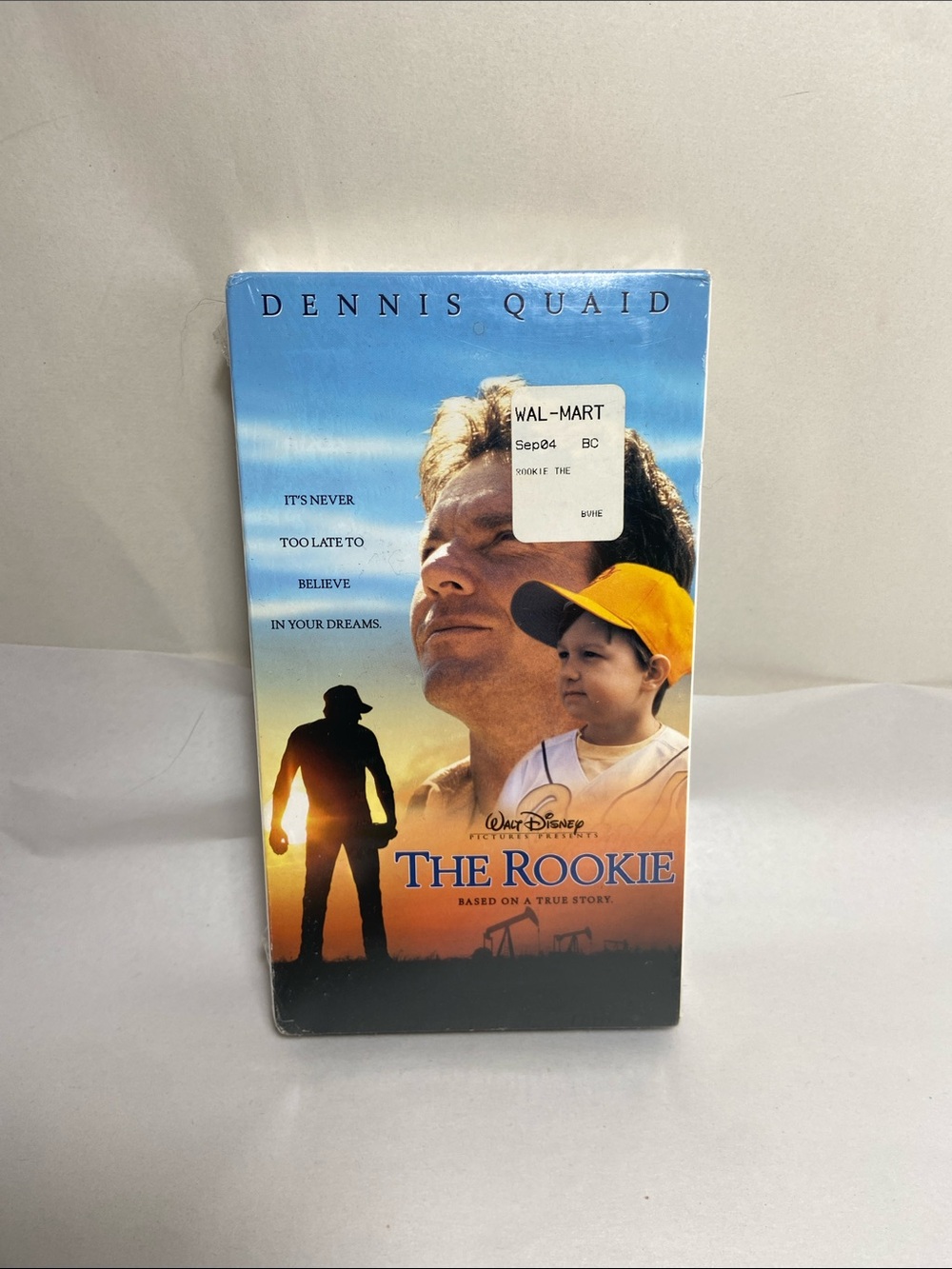 Disney The Rookie Movie Cover — Blue, Orange, Yellow VHS
